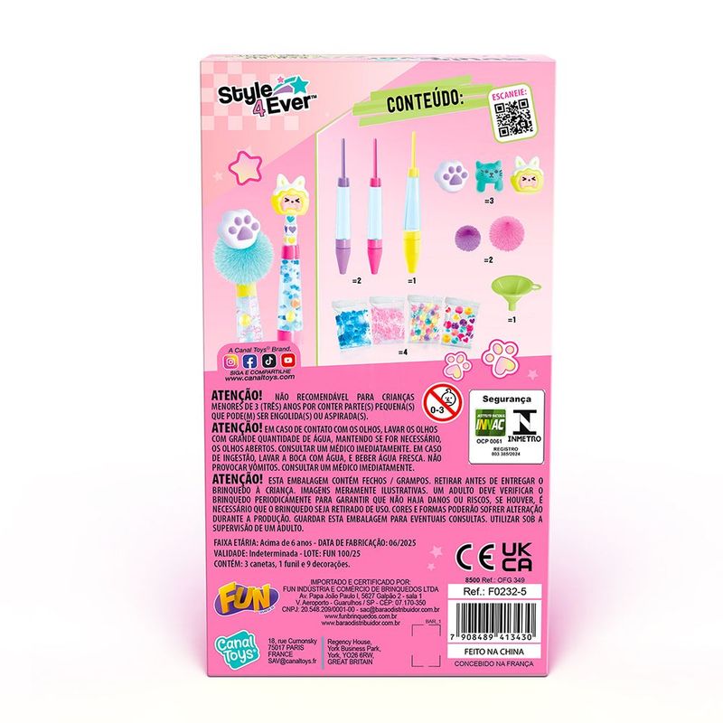 Fun Kit de Stylo Fa a Suas Canetas Kawaii - Fun Divirta-se 6