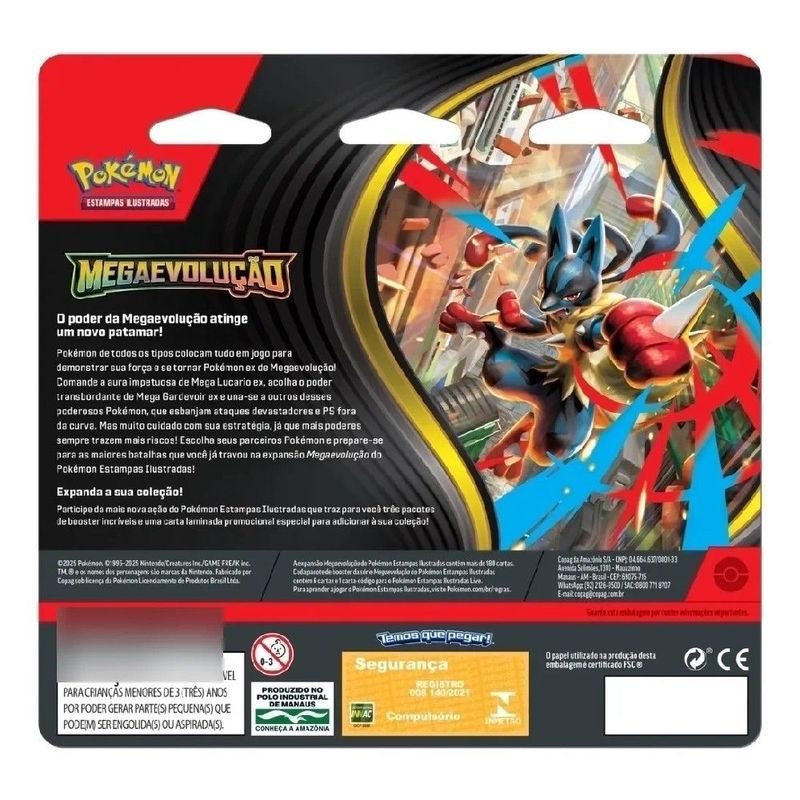 Pok mon Blister Triplo Mega Evolu  o Drifblim - Copag 1