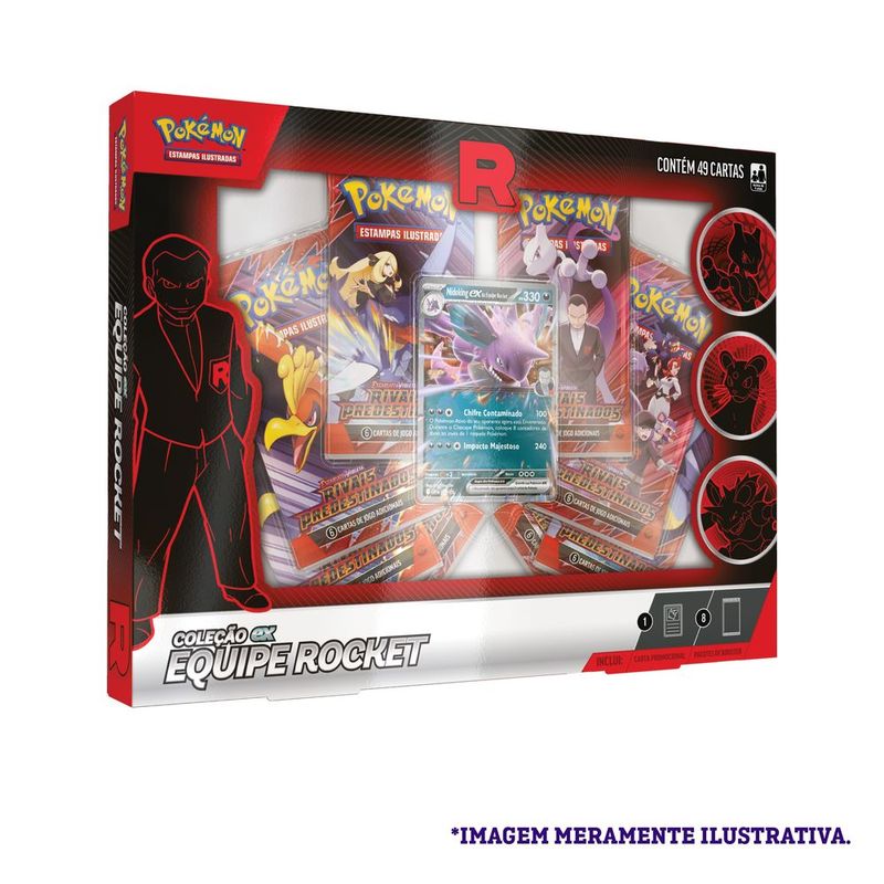 Pok mon Box Cole  o EX Equipe Rocket - Copag 0