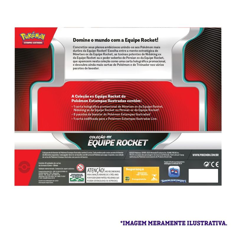 Pok mon Box Cole  o EX Equipe Rocket - Copag 2