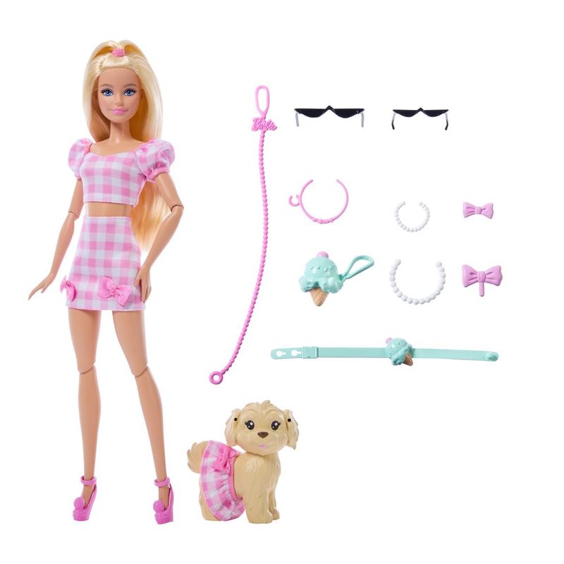 Barbie Looks Iguais Malibu e Cachorrinho - Mattel 1