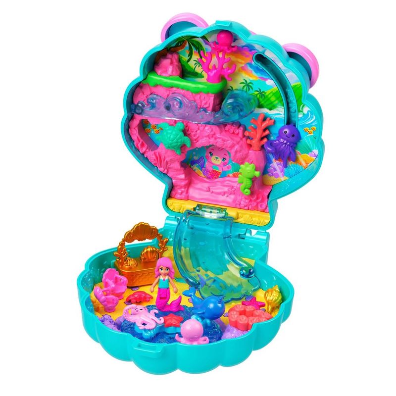 Polly Pocket Mundo dos Estojo Urso Sereia - Mattel 1