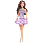 Barbie Fashionista Vestido Balon  Roxo - Mattel 0