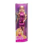 Barbie Fashionista Vestido Curto Rosa Met lico - Mattel 1