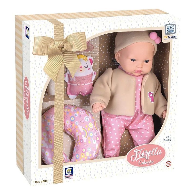 Boneca Cole  o Fiorella com Acess rios - Cotipl s 0
