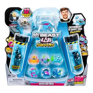 MrBeast Mega Lab com 12 Mini Bonecos Swarms - Candide