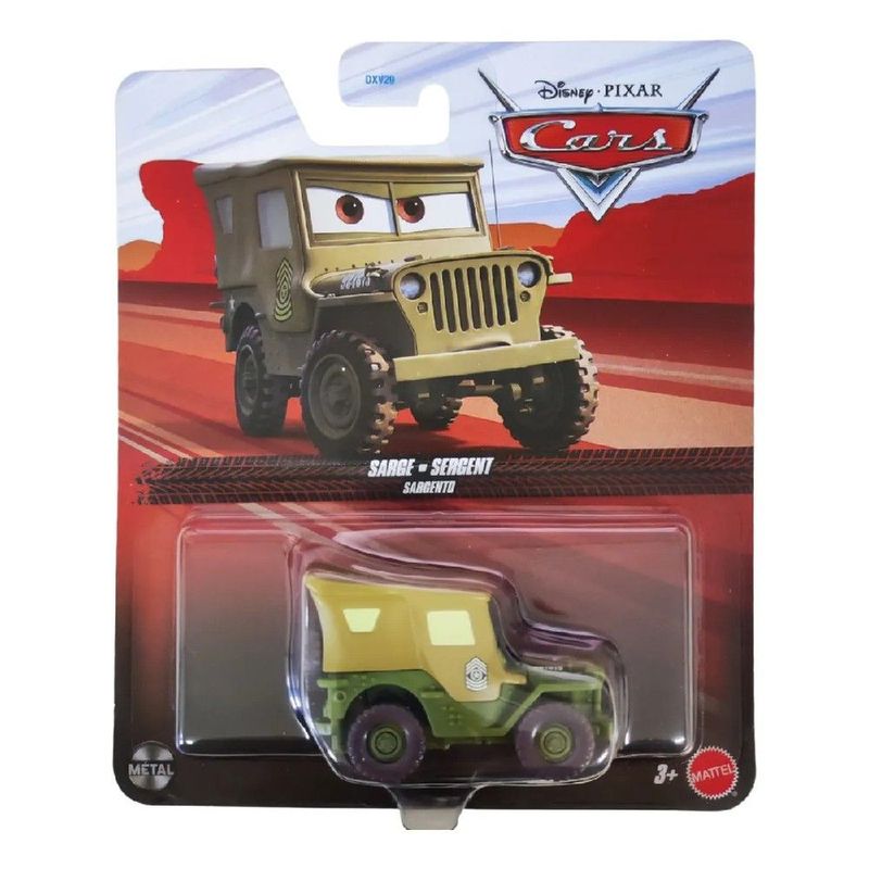 Disney Pixar Carros Ve culo B sico Sargento - Mattel 1