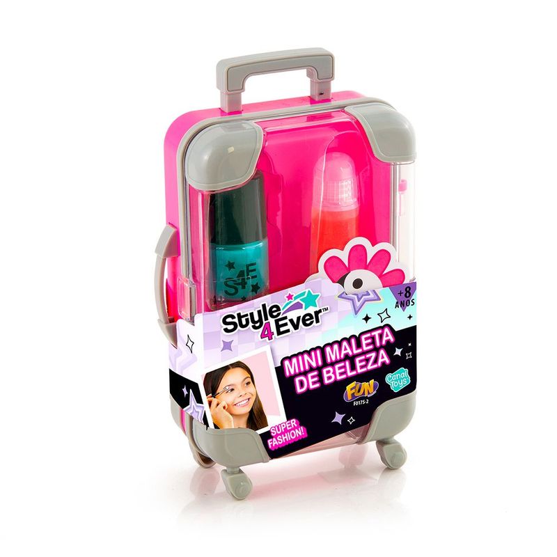 Fun Mini Maleta de Beleza Rosa - Fun Divirta-se 0