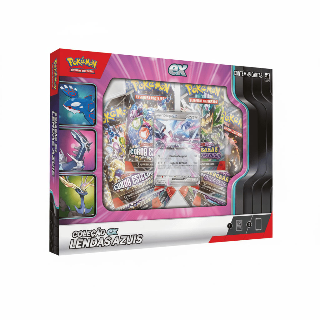 ポケモン BOX Pokémon Box Coleção Lendas Azuis Dialga - Copag