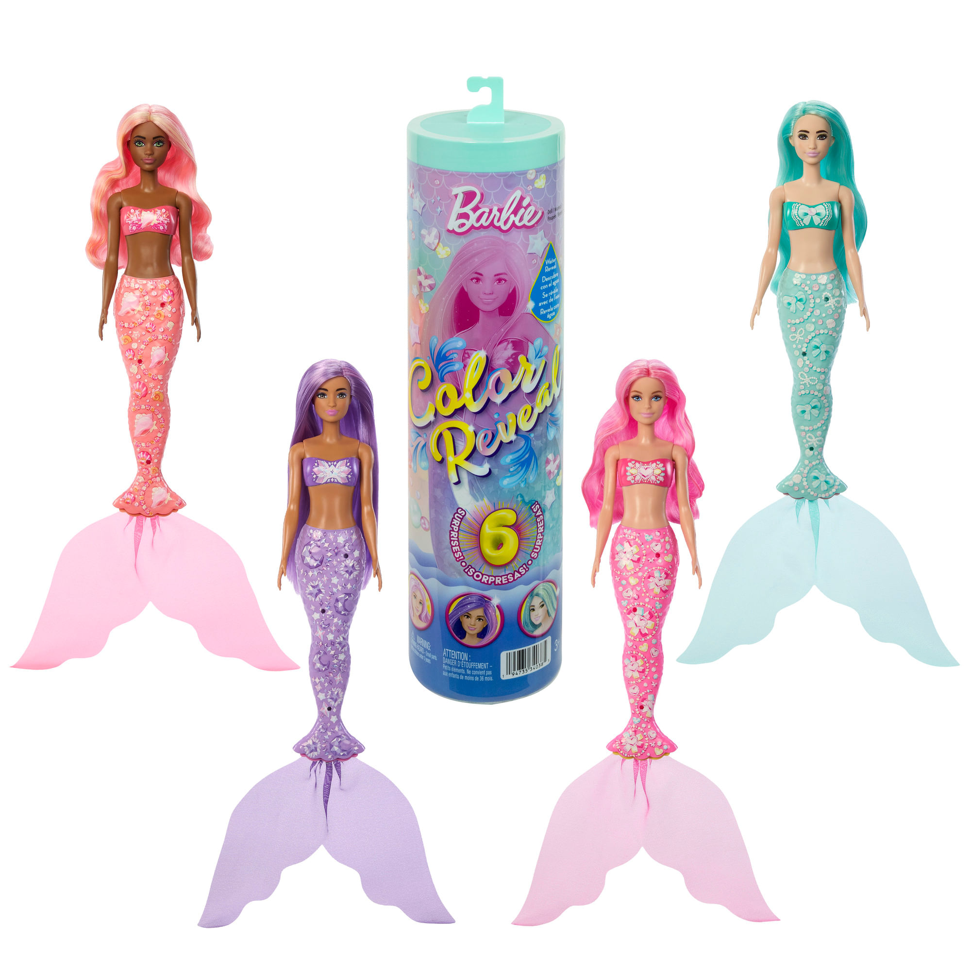 Barbie Color Reveal Sereia Surpresa - Mattel