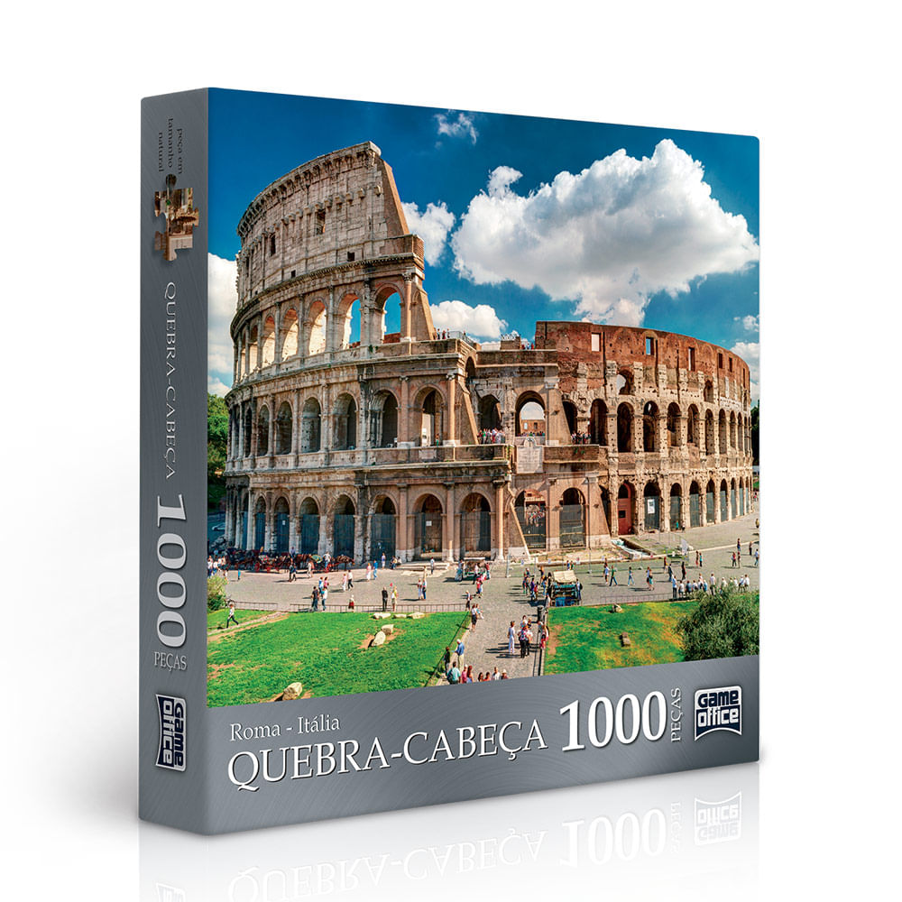 Quebra-Cabeça – 1000 Peças – Game Office – Roma – Toyster - RioMar