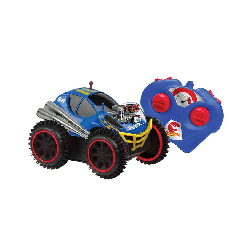 Carro Controle Remoto 3 Funções Hot Wheels Azul - Candide