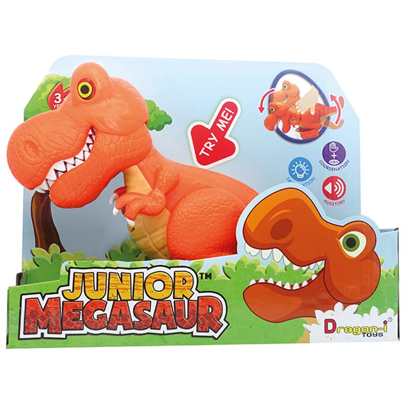 Dino-Junior-Mega-Comilao-Laranja-com-Luz-e-Som---Fun-Divirta-se