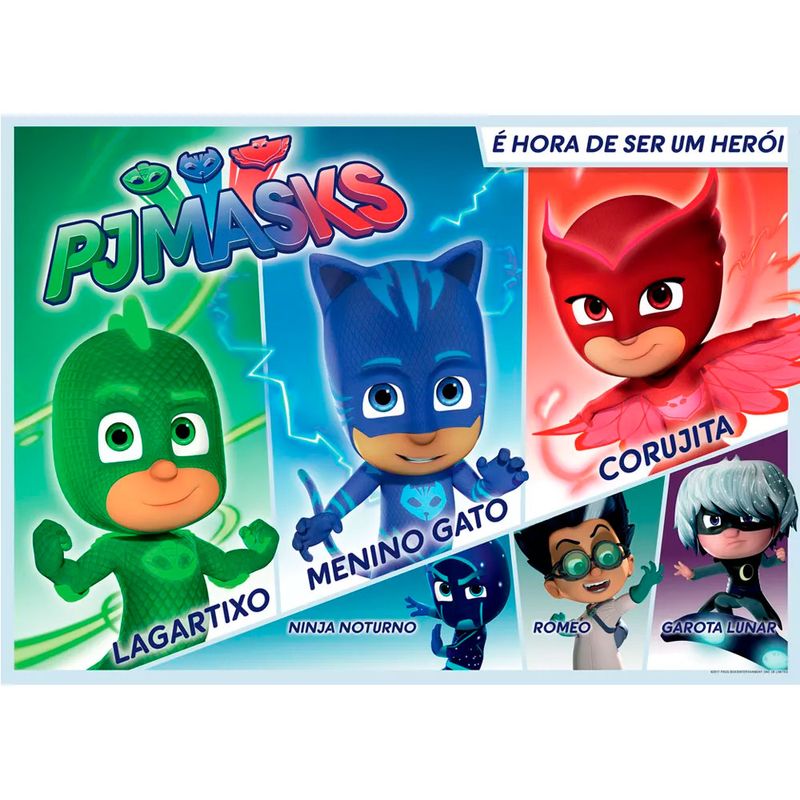 Quebra-Cabeça - 60 Peças - PJ Masks - Corujita e Menino Gato - Grow -  PBKIDS Mobile