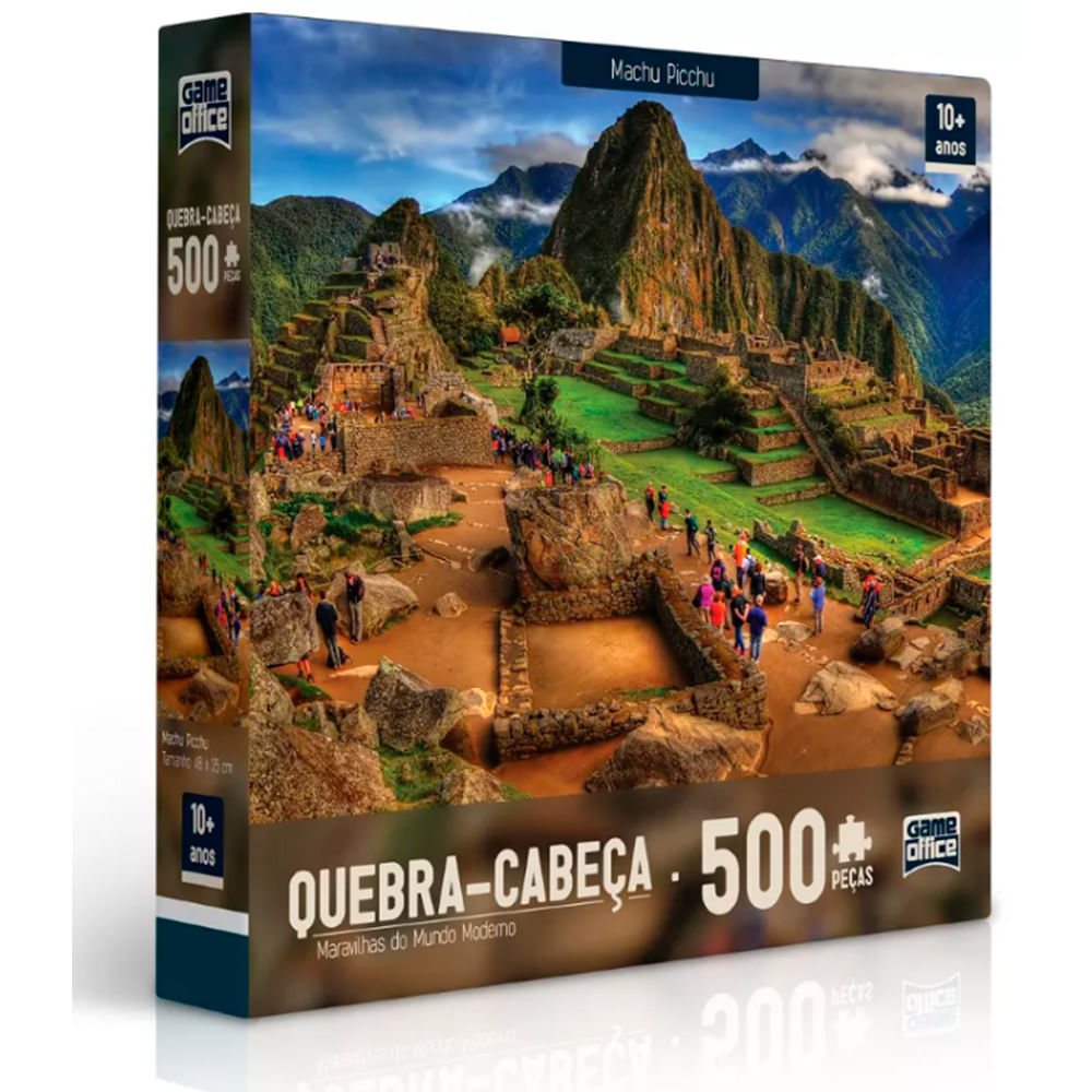 Kit Com 2 Quebra-Cabeças De 500 Peças Temas Paisagens Mundo - Pais