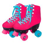 Patins-Classico-Rosa-4-Rodas-37-38---Fun-Divirta-se