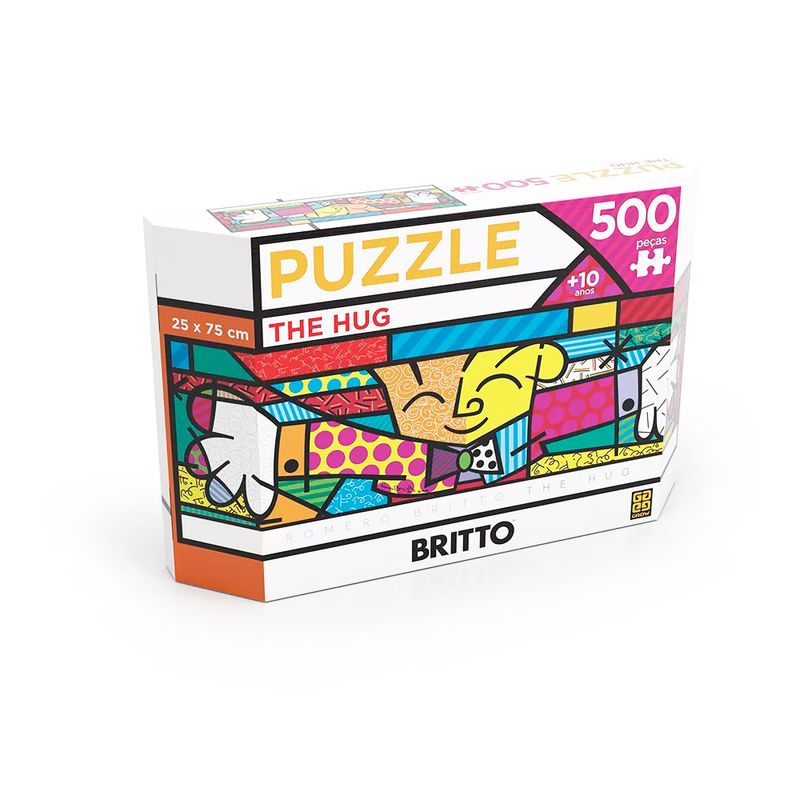 Puzzle-500-pecas-Panorama-Romero-Britto-The-Hug---Grow