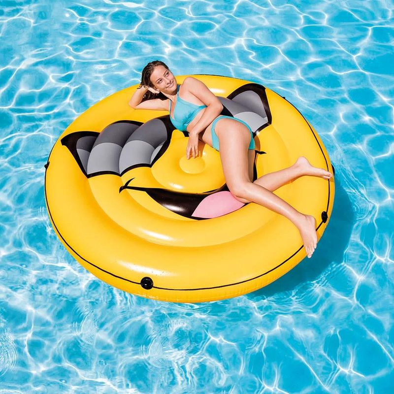 Colchao-Ilha-Inflavel-Emoji-para-Piscina---Intex