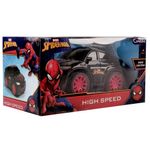 Carro-de-Controle-Remoto-Homem-Aranha-High-Speed-3-Funcoes-Preto-e-Vermelho---Candide