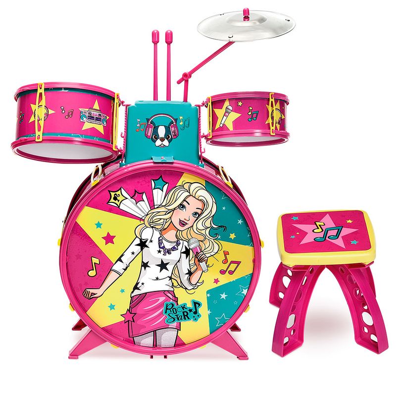 Bateria-Infantil-da-Barbie---Fun-Divirta-Se