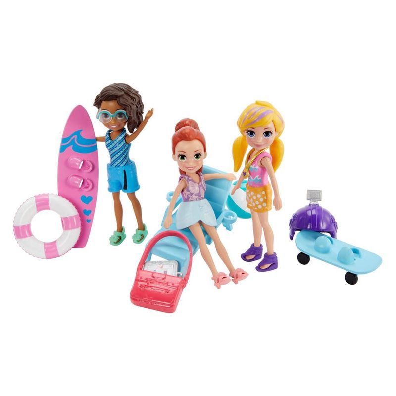 Polly-Pocket-3-Bonecas-Aventura-na-Agua---Mattel