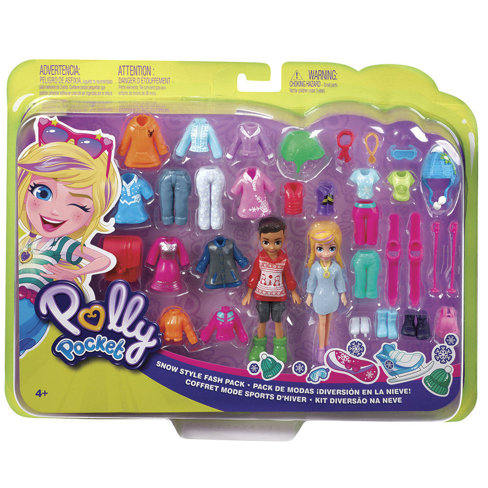 Polly Pocket Diversão Amigos Mini Boneca Colecionavel