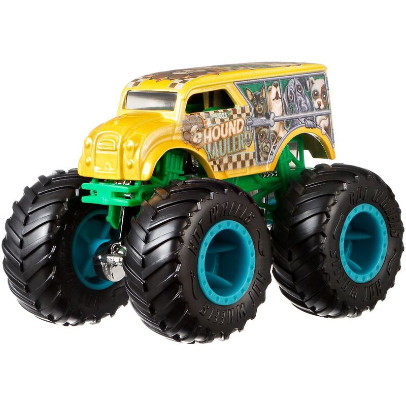 Hot-Wheels-Monster-Trucks-Hotweiler-vs-Hound-Hauler---Mattel