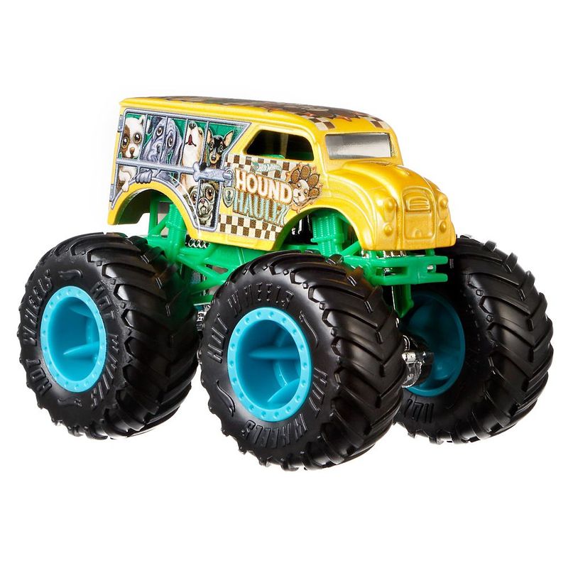 Hot-Wheels-Monster-Trucks-Hotweiler-vs-Hound-Hauler---Mattel