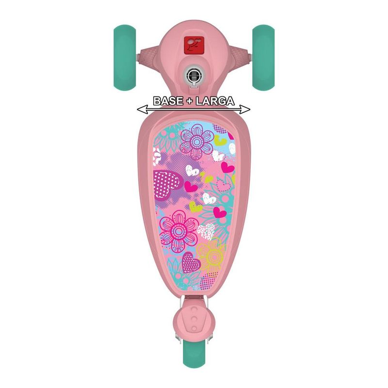 Patinete-Skatenet-Kid-Flower-Rosa---Bandeirante