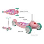 Patinete-Skatenet-Kid-Flower-Rosa---Bandeirante