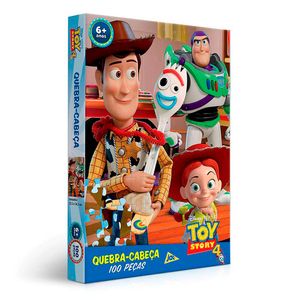Quebra Cabeça Encapado Toy Story 4 100 Peças - Toyster
