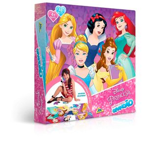 Quebra Cabeça Grandão Princesas 48 Peças - Toyster