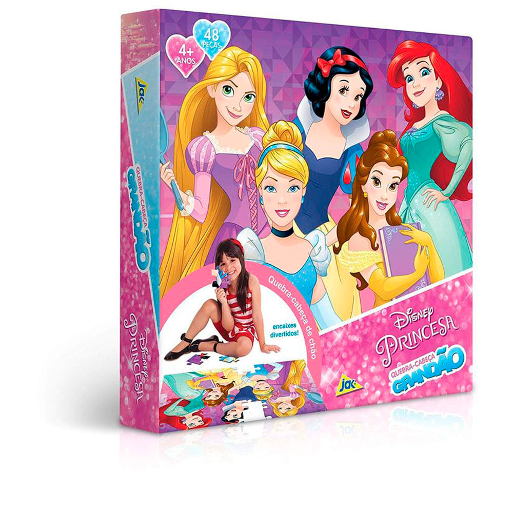 Princesa - Quebra-Cabeça 48 Peças Grandão - Toyster Brinquedos - Toyster