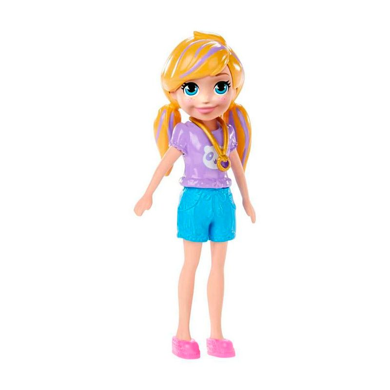 Polly-Pocket-Happy-Hour-Loira-com-Camisa-LIlas---Mattel