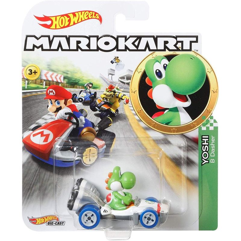 Carrinho-Hot-Wheels-Mario-Kart-Yoshi---Mattel