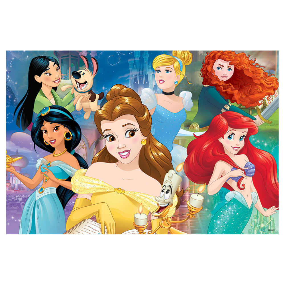 Puzzle Quebra Cabeça 150 Peças Retrato de Princesas - Grow
