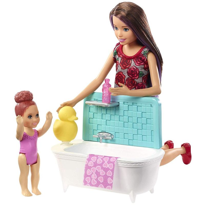 Barbie-Skipper-BabySitter-Hora-do-Banho-Mechas-Roxas--Mattel----1