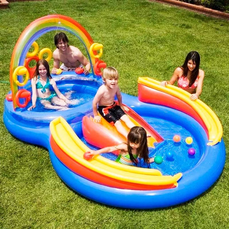 Piscina-Playground-Arco-Iris-246-Litros---Intex