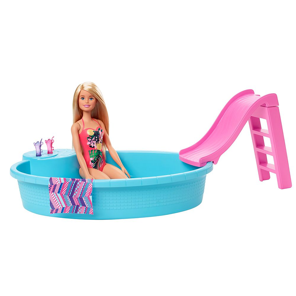 Boneca Barbie com Piscina Chique Mattel - Fátima Criança