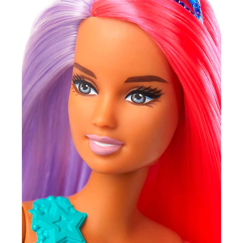 Barao Mattel Barbie Sereia Cabelos Rosa