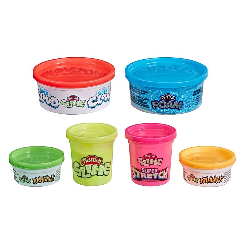 Play-Doh-Mundo-de-Texturas-Pack-com-6-massinhas---Hasbro---1