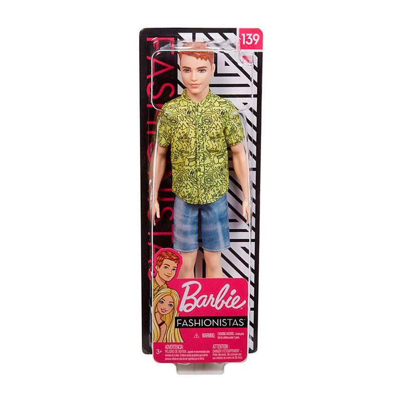 Boneco Ken Fashionistas Cabelo Ruivo - Mattel - Loja ToyMania