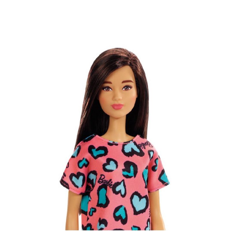 Barbie-Fashion-Beauty-Morena-Vestido-Salmao-Coracoes--Mattel