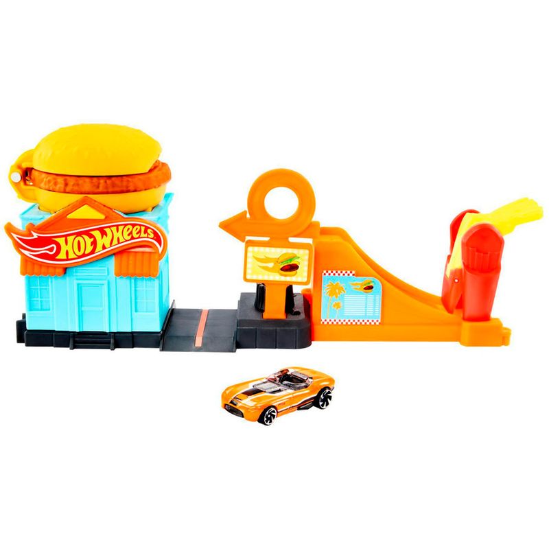 Conjunto-Pista-Hot-Wheels-Loja-de-Hamburguer---Mattel