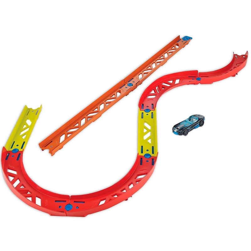 Pista-Hot-Wheels-Track-And-Builder-Curve-Pack---Mattel