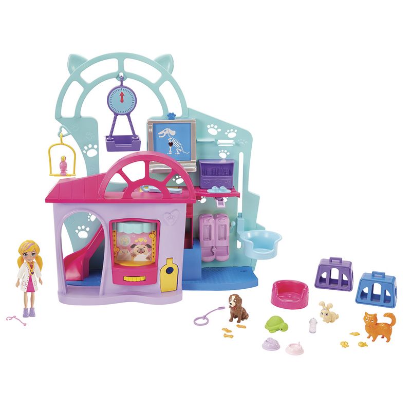 Polly-Pocket-Clinica-Veterinaria-da-Polly---Mattel