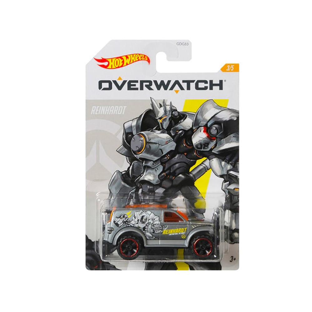 Carrinho Hot Wheels Overwatch Tracer Mattel - Laranja