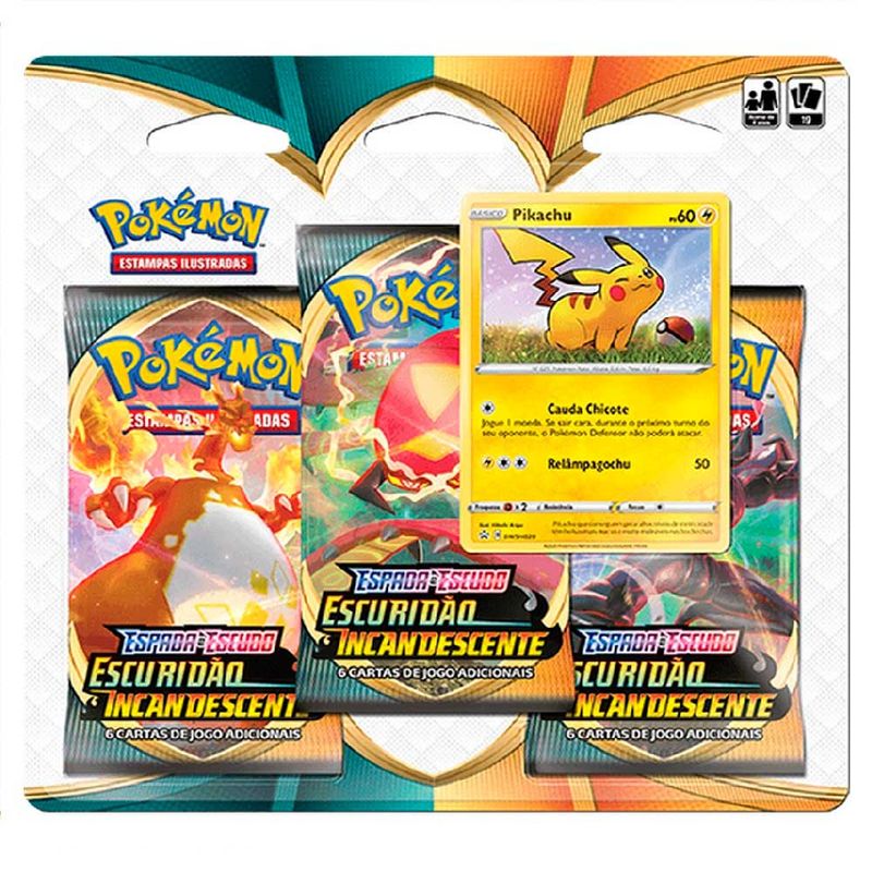 JOGO DE CARTAS POKEMON BOX PIKACHU V COPAG UNIDADE