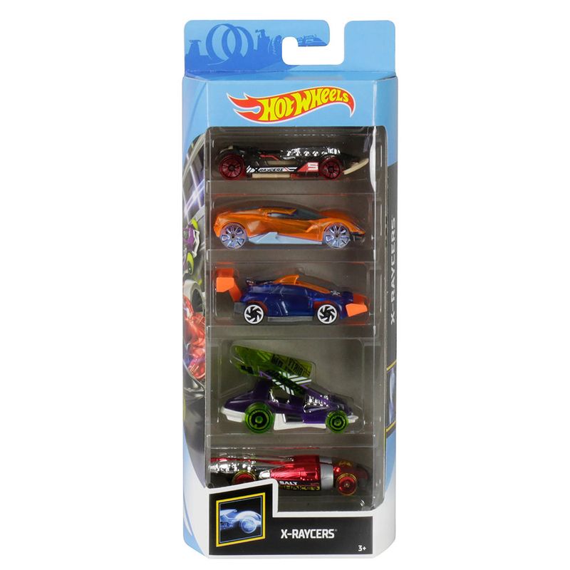 Pack Com 5 Carrinhos Hot Wheels X-raycers - Pirlimpimpim Brinquedos