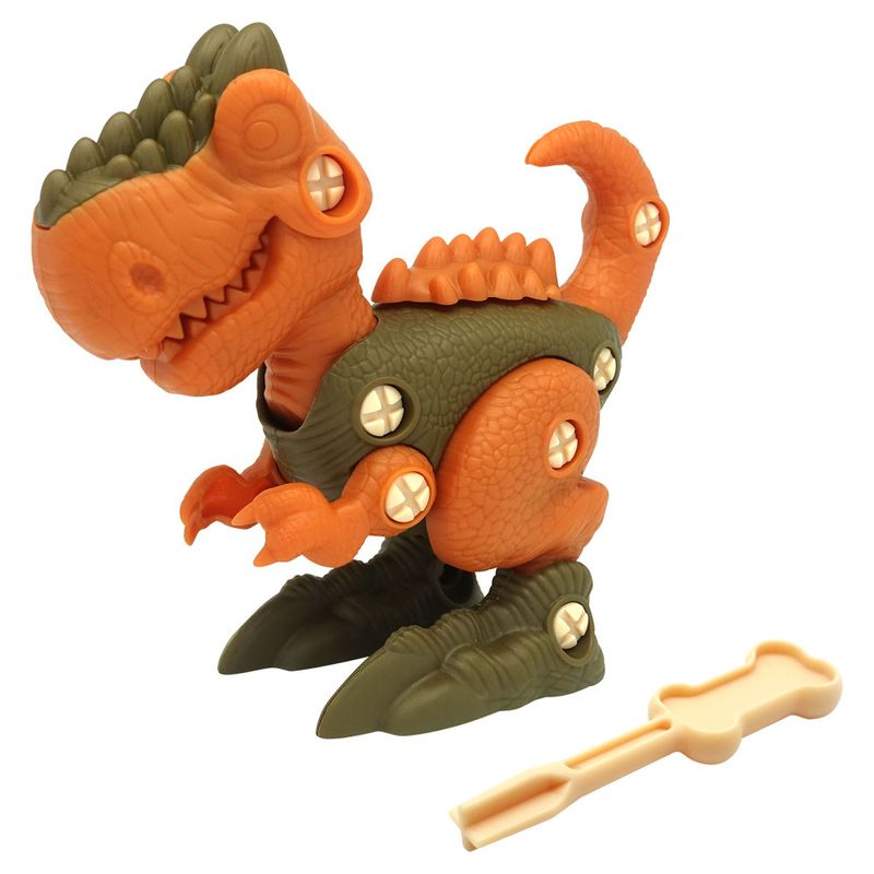Junior-Megasaur-Monte-Seu-Dino-T-Rex-Marrom---Fun-Divirta-se